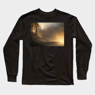 easy landscape, beautiful wall painting for living room flawless Long Sleeve T-Shirt